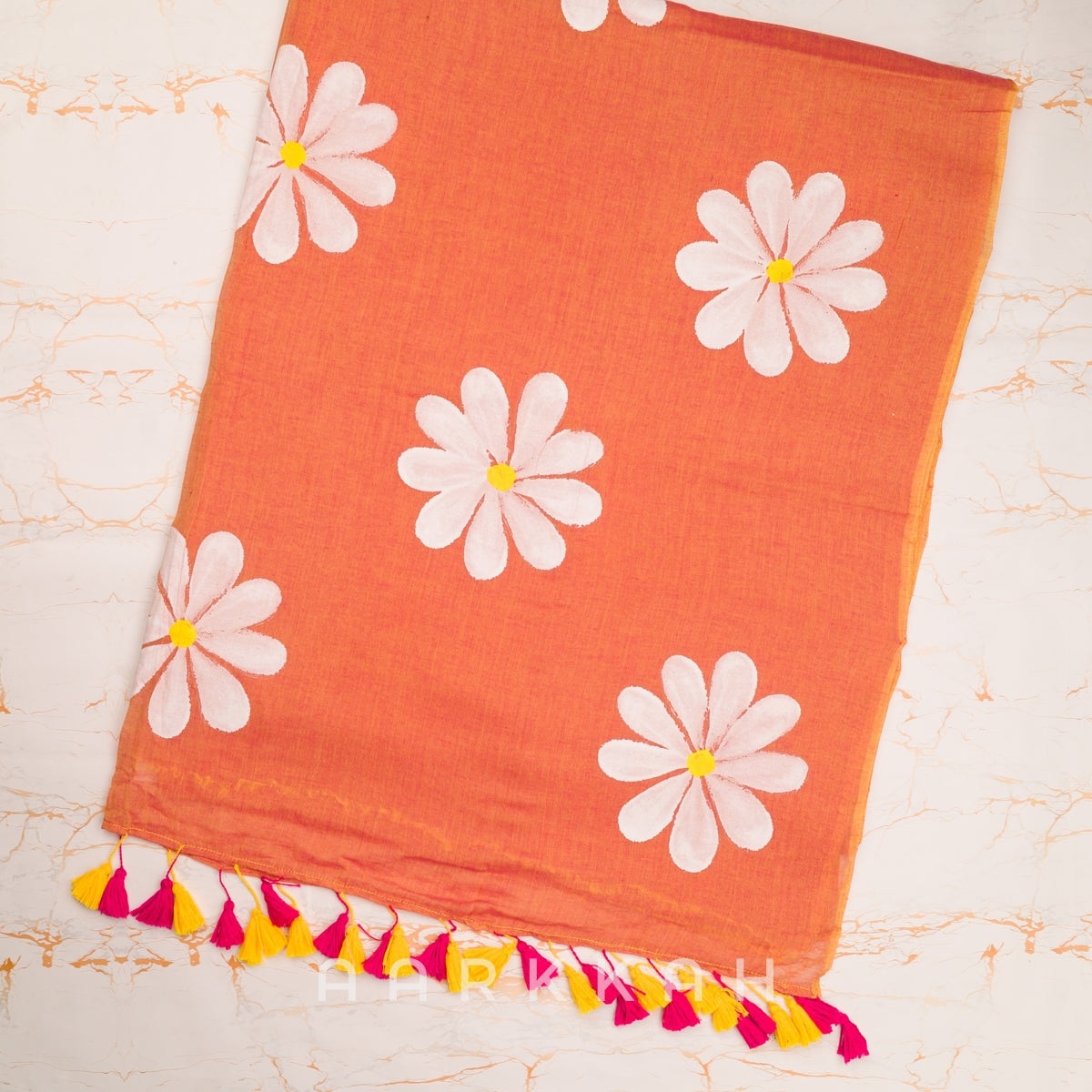 DAISY - Mul mul handpainted  sarees